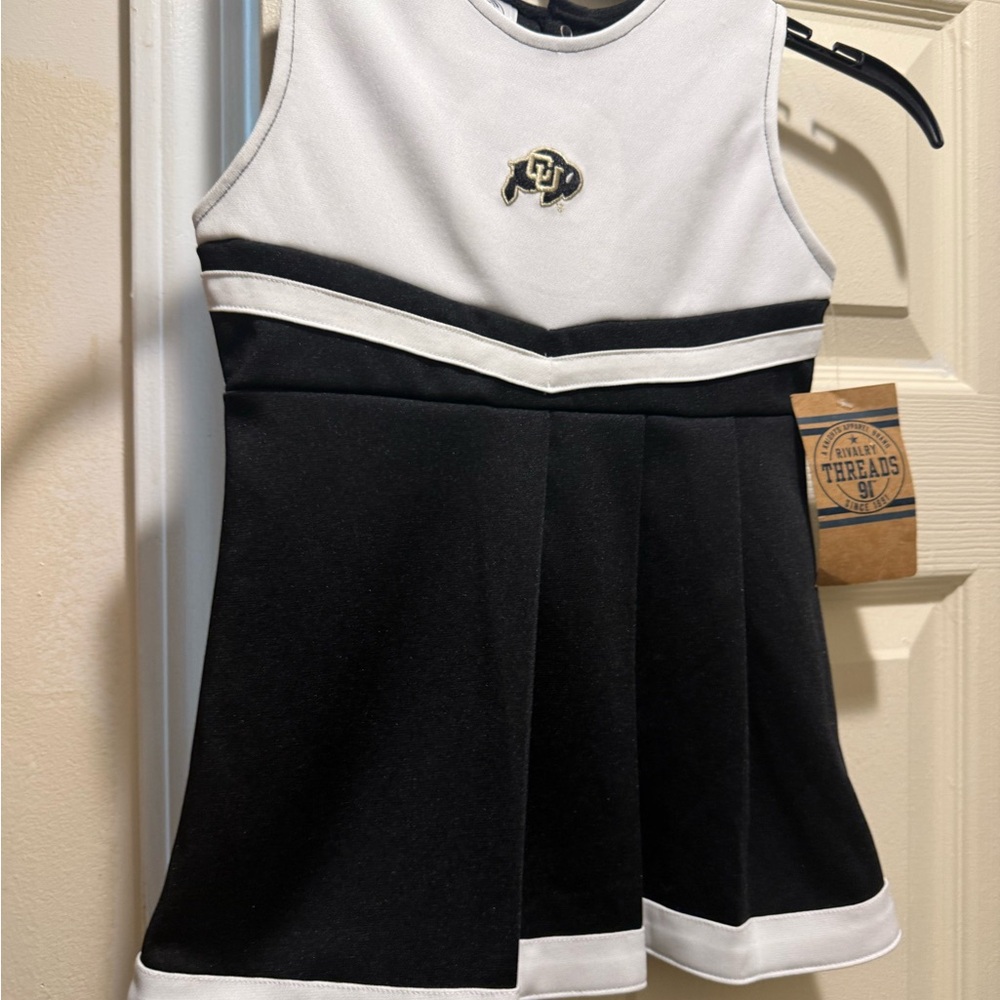 Black and White Cheer Dress